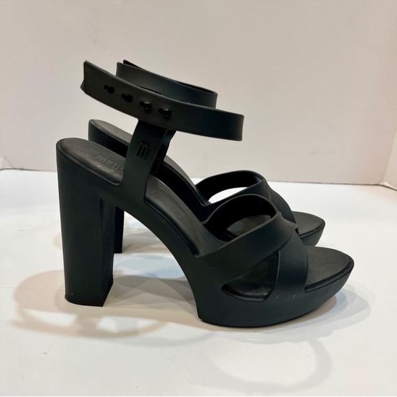 Melissa Black Strappy Heels - Picture 5 of 8